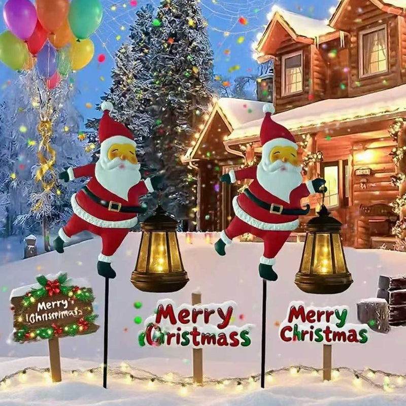 🎅Solarbetriebene Weihnachtsmann-Gartenleuchte🎁