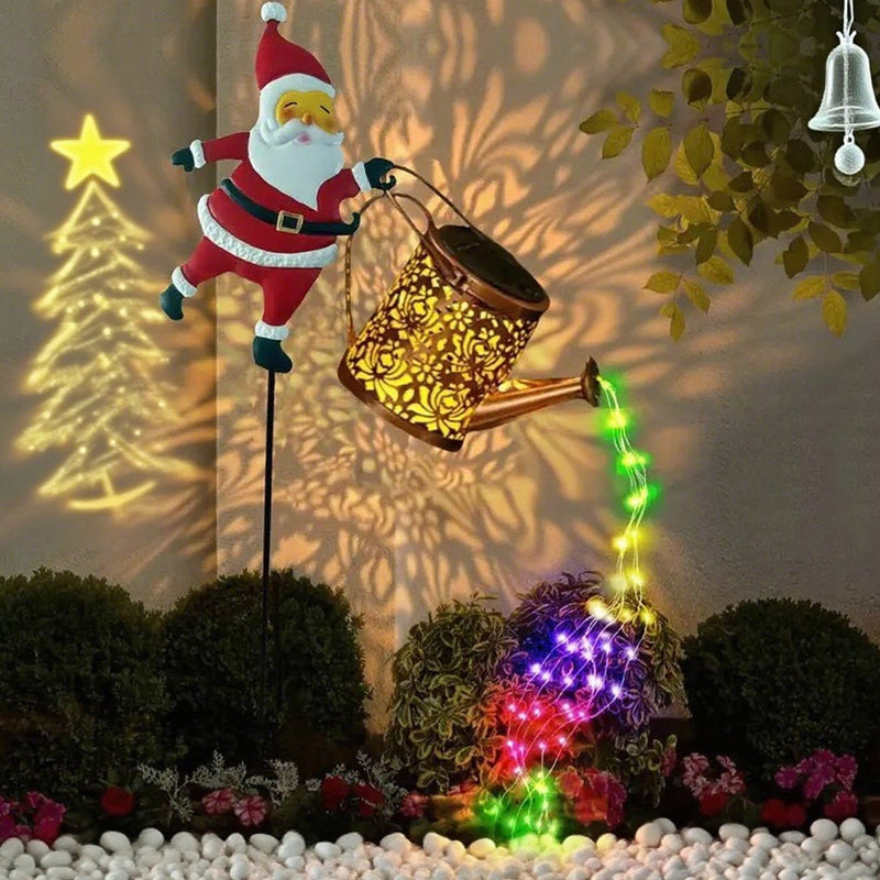 🎅Solarbetriebene Weihnachtsmann-Gartenleuchte🎁
