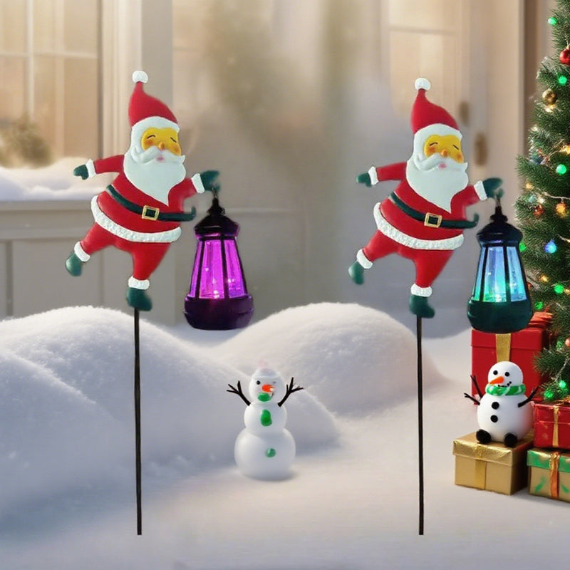 🎅Solarbetriebene Weihnachtsmann-Gartenleuchte🎁