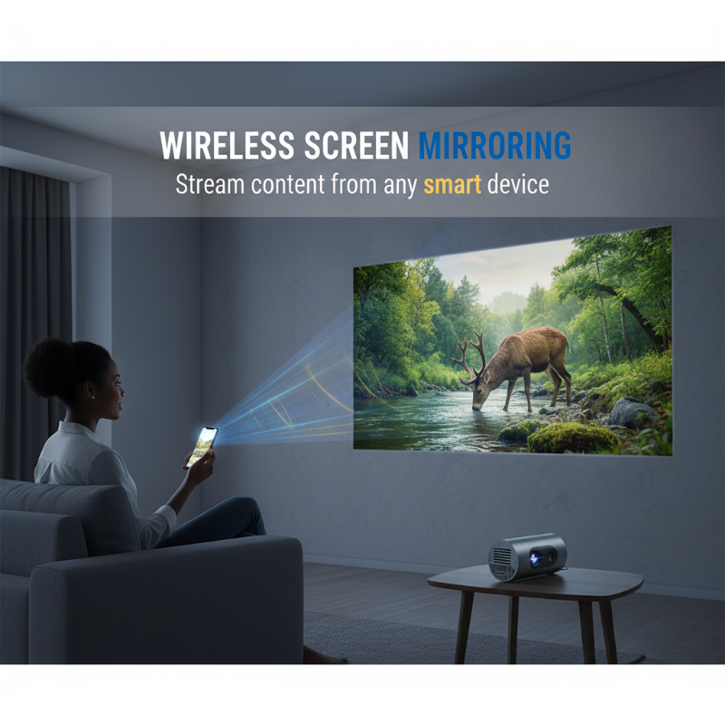 🎬🔄 50% RABATT! Tragbarer Projektor mit 180° Drehung – Kompakt, HDMI/WiFi/Bluetooth, Full HD Support – Perfekt für Filmabende, Camping & Reisen ✨