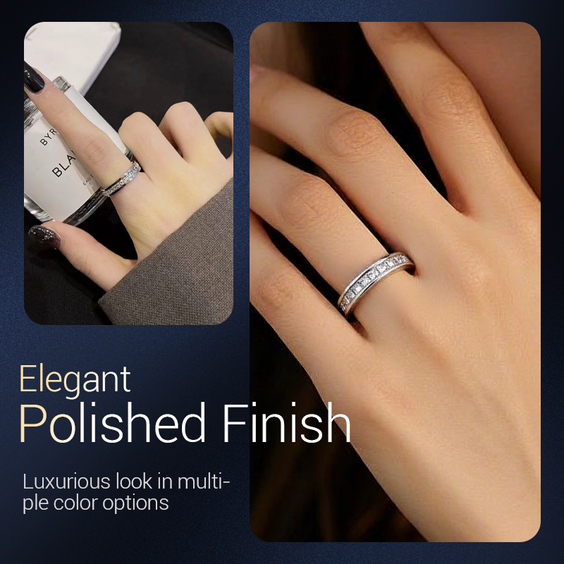 💍Das zweite Stück zum halben Preis 💥Drehbarer Ring in 18K Roségold – Titanstahl, Zirkonia-Steine & Anti-Stress Design für Stil und Entspannung ✨
