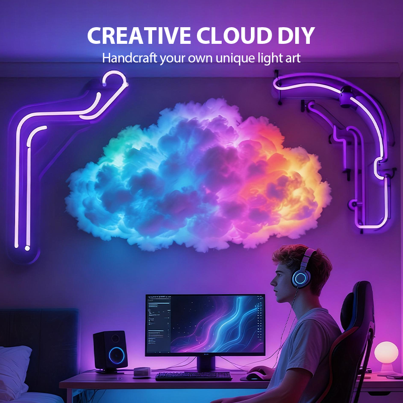 📢📢50% RABATT!!! 🎅DIY-Gewitterwolken-LED-Lichtdekoration mit USB-Stromversorgung