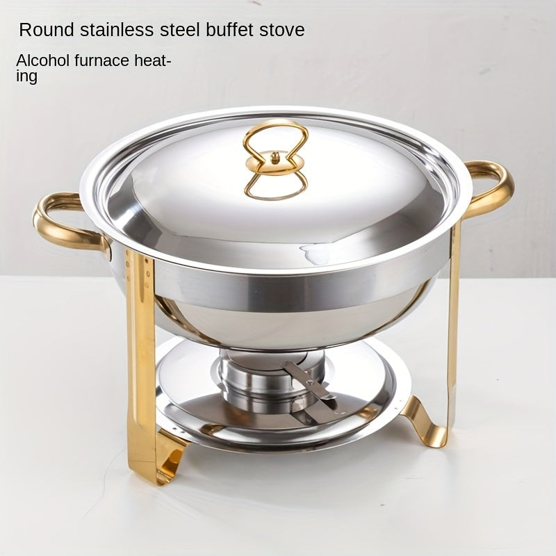 🔥 JETZT 60 % RABATT! 🎄 Buffet-Set mit Warmhaltefunktion aus Edelstahl – gleichmäßige Hitzeverteilung und langlebig, perfekt für Feste und Partys ✨