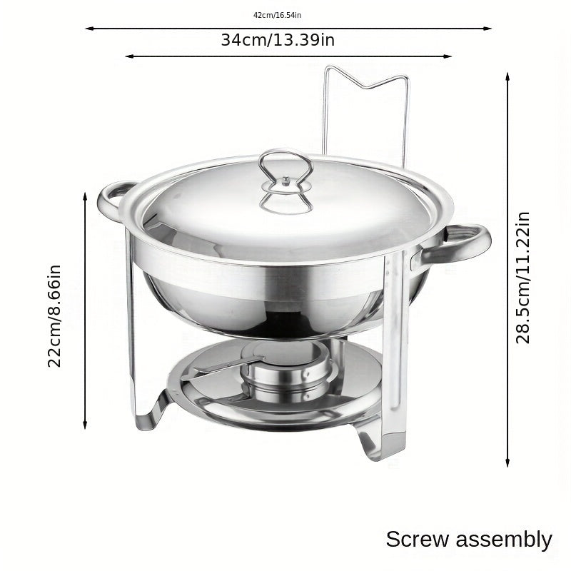 🔥 JETZT 60 % RABATT! 🎄 Buffet-Set mit Warmhaltefunktion aus Edelstahl – gleichmäßige Hitzeverteilung und langlebig, perfekt für Feste und Partys ✨