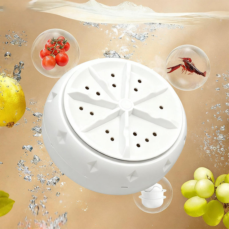 🍏🥦 Effiziente tragbare Obst- & Gemüsewaschmaschine 🍊🥬 – 50 % RABATT! Ultraschall-Reinigung, entfernt 99 % Pestizide, ideal für Küche & Reise, spart Zeit & Wasser.