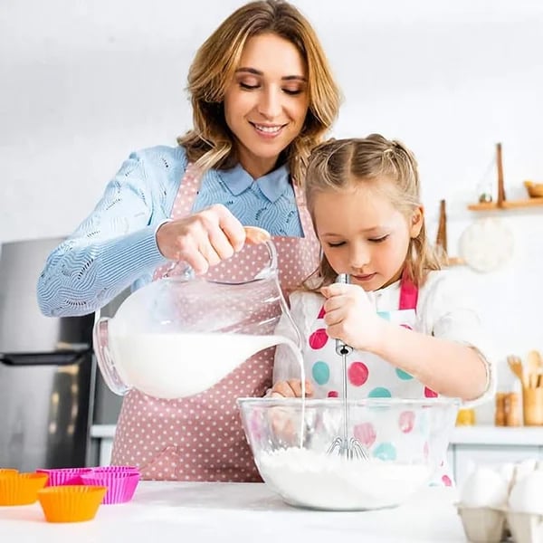 🥚❄️ SOMMERFRISCHE: 50% RABATT! Semiautomatischer Rührbesen aus Edelstahl – Handbetriebener Eierschläger ohne Batterien für Eier, Sahne, Saucen & Kaffee ✨