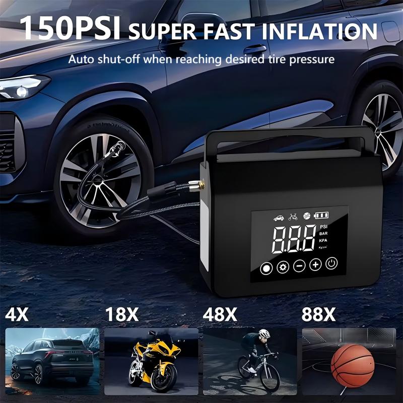 2026 Neu! 🚗 Tragbarer Auto Starthilfe Booster & Luftkompressor ⚡ Schnellstart & Reifenaufpumpen 🔥 Jetzt 50% Rabatt!