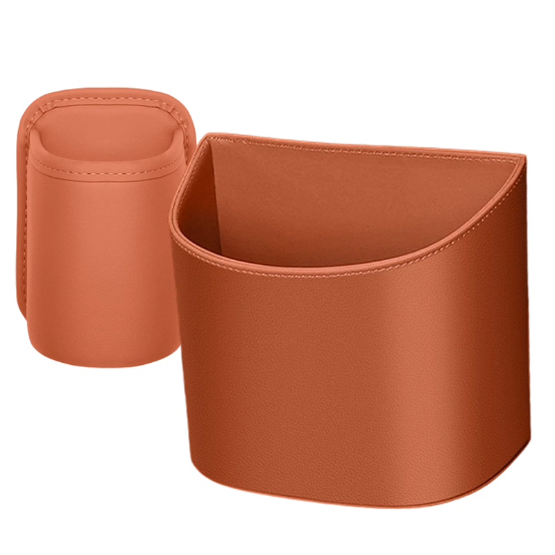 🚗🧺 50 % RABATT! Getränkehalter aus Leder für die Autotür – Breite Öffnung, Getränke und Handy sind leicht zu erreichen. Sicherer Halt durch Clip-Befestigung. PU-Leder, robust und stilvoll. 🛡️✨