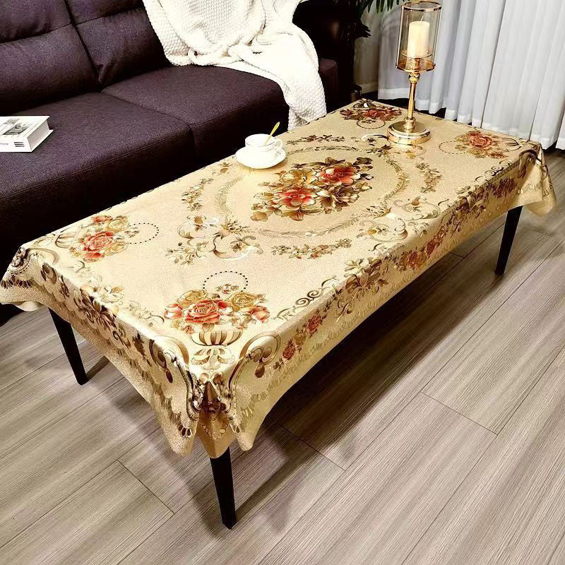 🍽️ 50% RABATT! 🎉 Wasserdichte Tischdecke – Ölabweisend, Elegantes Blumenmuster & Einfach zu Reinigen 📦