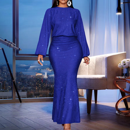 🧜‍♀️✨ Langes, paillettenbesetztes, plissiertes Meerjungfrauenkleid für Damen – 50% RABATT! Glanzvoller Auftritt für festliche Anlässe 💫