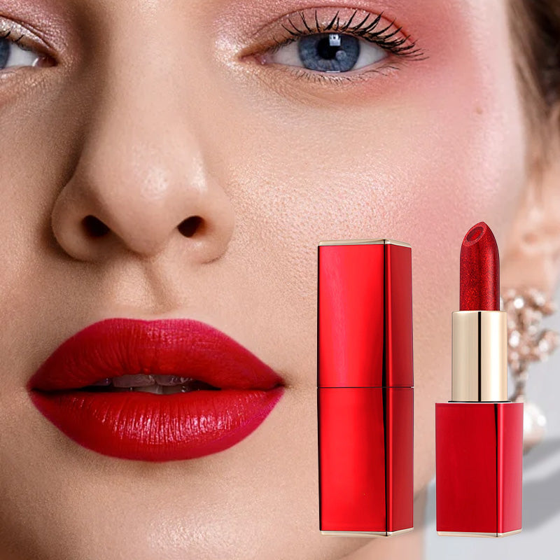 💄 KAUFE 3, ERHALTE 1 GRATIS! 🎉 Farbwechselnder Glitzer-Lippenstift – Feuchtigkeitsspendend, Lang anhaltend & Glitzer-Effekt 📦