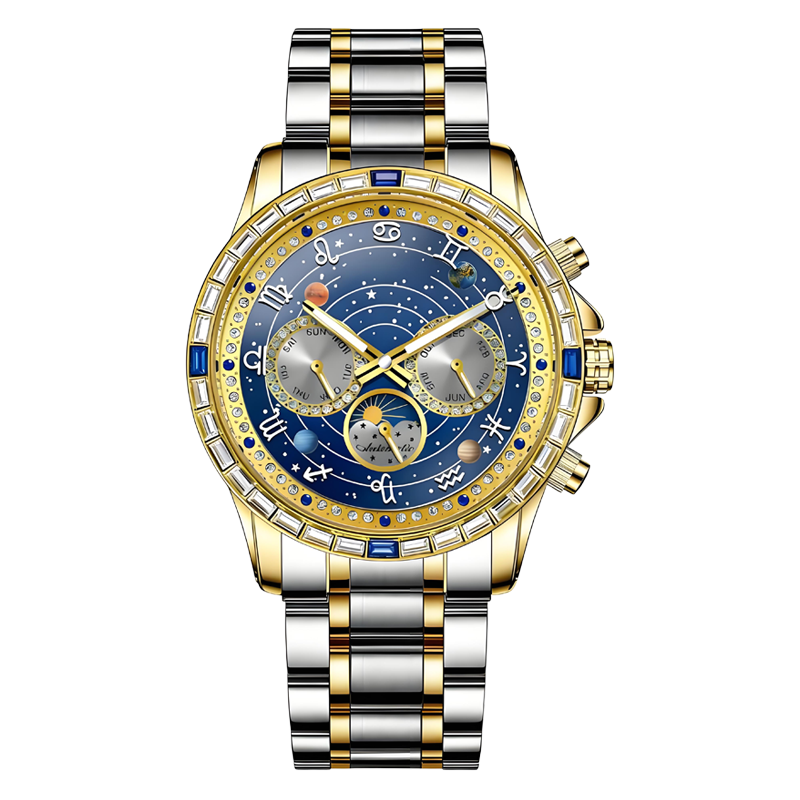 ⌚🌙 50% RABATT! Multifunktionale selbstaufziehende Uhr mit Sonne & Mondphase – Automatikwerk, elegant & zeitlos für Herren ✨