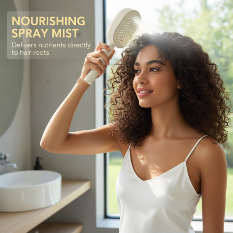 ✨ 50% RABATT! 🔥 Elektrische Spritz-Massage Haarbürste – Pflegesprühfunktion & Kopfhautmassage – Ein-Tasten Reinigung, perfekt für glänzendes, gepflegtes Haar zu Hause 💆‍♀️
