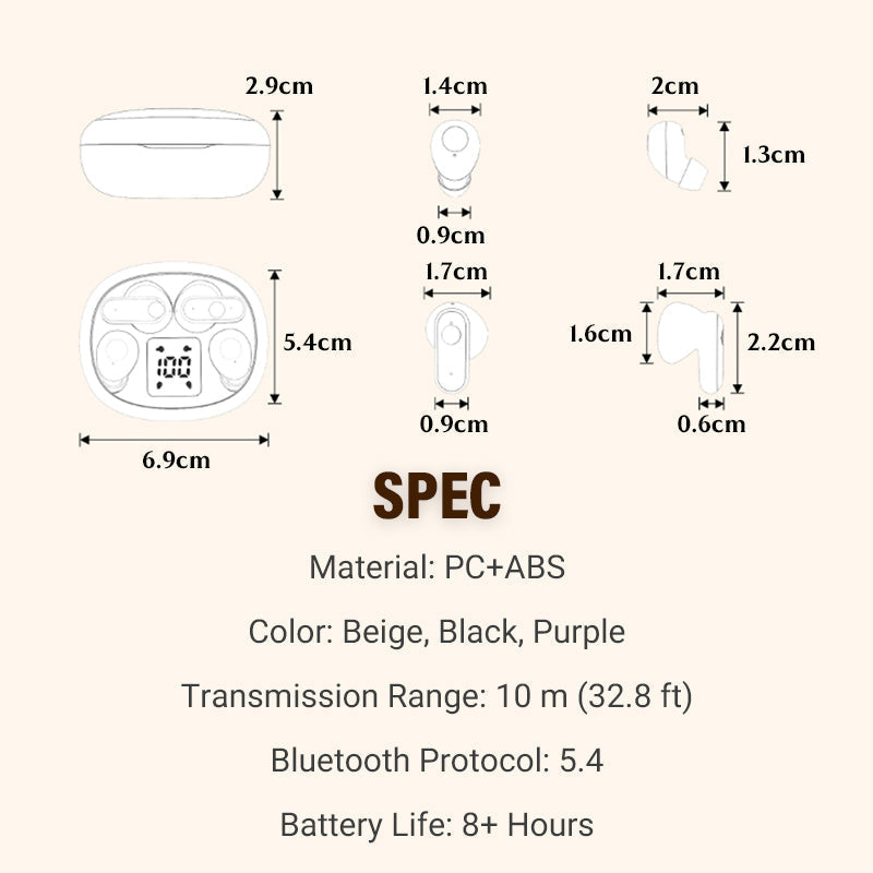 🎧 50% RABATT! ✨ Mini Bluetooth In-Ear Kopfhörer – Leicht, bequem & kabellos – Ideal für Musik, Anrufe & Sport – Perfekter Klang für unterwegs 🏃