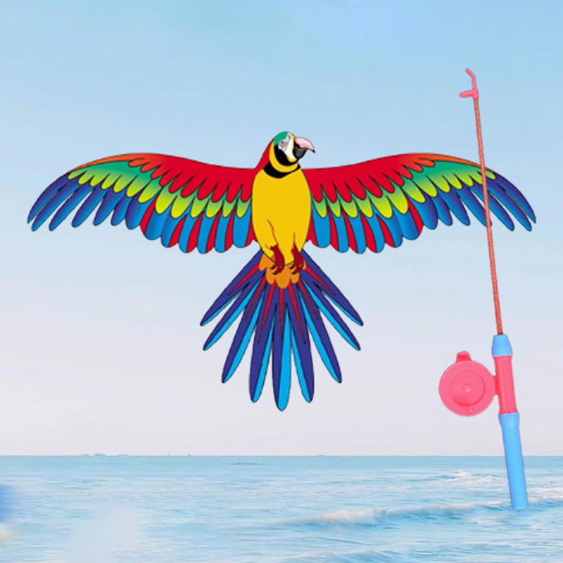🎣 60% RABATT! 🪁 Angelruten-Drachen für Kinder – Einfach zu Steuern, Förderung der Koordination & Spaß im Freien 👧
