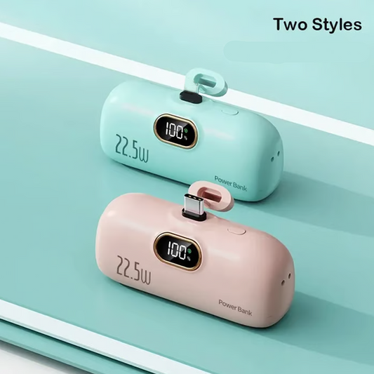 🔋 50% RABATT! 📱 Mini-Powerbank 5000mAh – Tragbar, Schnellladung & Perfekt für Unterwegs ✨