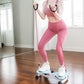 Hüfttwister, Twist Waist Disc Borad für Frauen, Bauchmuskeltrainer mit 2 Widerstandsbändern für Schlanke Taille & Core-Training, Max 136KG, Geräuschloses Heim-Fitnessgerät