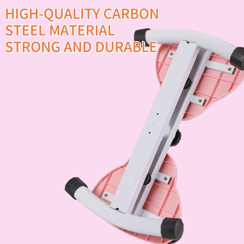 Hüfttwister, Twist Waist Disc Borad für Frauen, Bauchmuskeltrainer mit 2 Widerstandsbändern für Schlanke Taille & Core-Training, Max 136KG, Geräuschloses Heim-Fitnessgerät