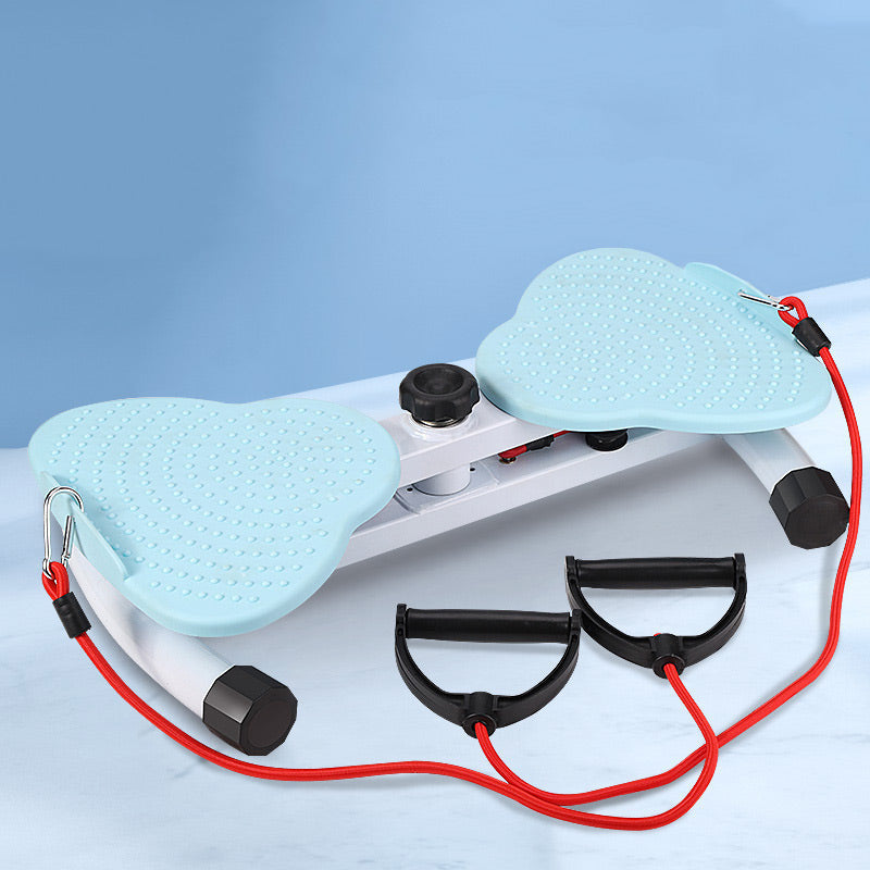 Hüfttwister, Twist Waist Disc Borad für Frauen, Bauchmuskeltrainer mit 2 Widerstandsbändern für Schlanke Taille & Core-Training, Max 136KG, Geräuschloses Heim-Fitnessgerät