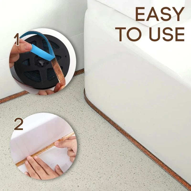 🛡️⏰ LIMITIERT: 1+1 GRATIS! Selbstklebender Dichtstreifen für Fliesenfugen (8 mm × 6 m) – Wasserdicht, schimmelresistent & professionelles Finish ✨