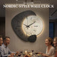 💎 -50% AUF DIE DEKORATIVE WANDUHR IM NORDISCHEN STIL! 💎 Künstlerisches Design, Flüsterleise & Sanfte Hintergrundbeleuchtung ✨
