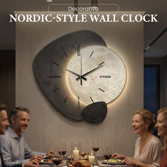 💎 -50% AUF DIE DEKORATIVE WANDUHR IM NORDISCHEN STIL! 💎 Künstlerisches Design, Flüsterleise & Sanfte Hintergrundbeleuchtung ✨