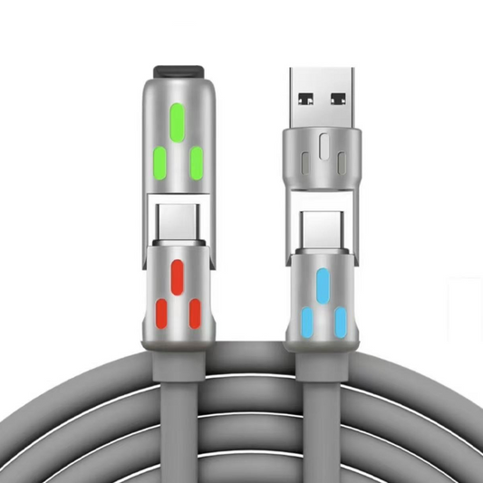 🔥 Heute -50 %! ⚡ Universelles 4-in-1 RGB-Schnellladekabel