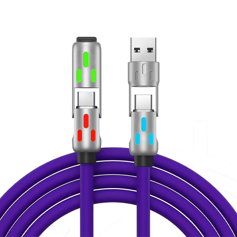 🔥 Heute -50 %! ⚡ Universelles 4-in-1 RGB-Schnellladekabel