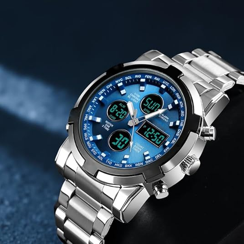 ⌚✨ 50% RABATT! Wasserdichte Militäruhr für Herren – Analog-Digital, Edelstahl & stoßfest 🛡️