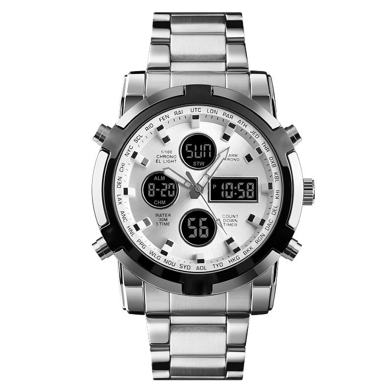 ⌚✨ 50% RABATT! Wasserdichte Militäruhr für Herren – Analog-Digital, Edelstahl & stoßfest 🛡️