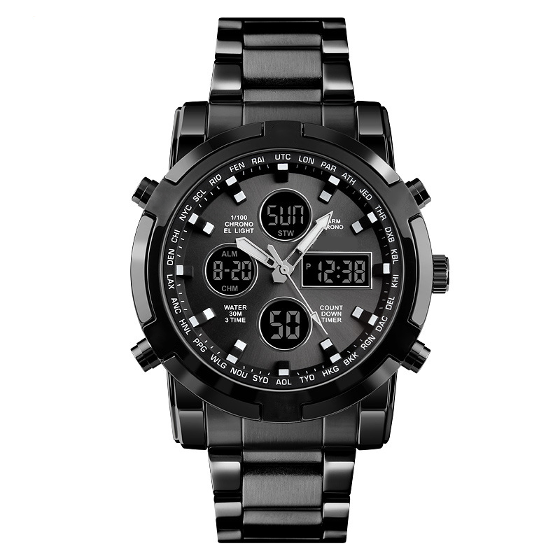 ⌚✨ 50% RABATT! Wasserdichte Militäruhr für Herren – Analog-Digital, Edelstahl & stoßfest 🛡️