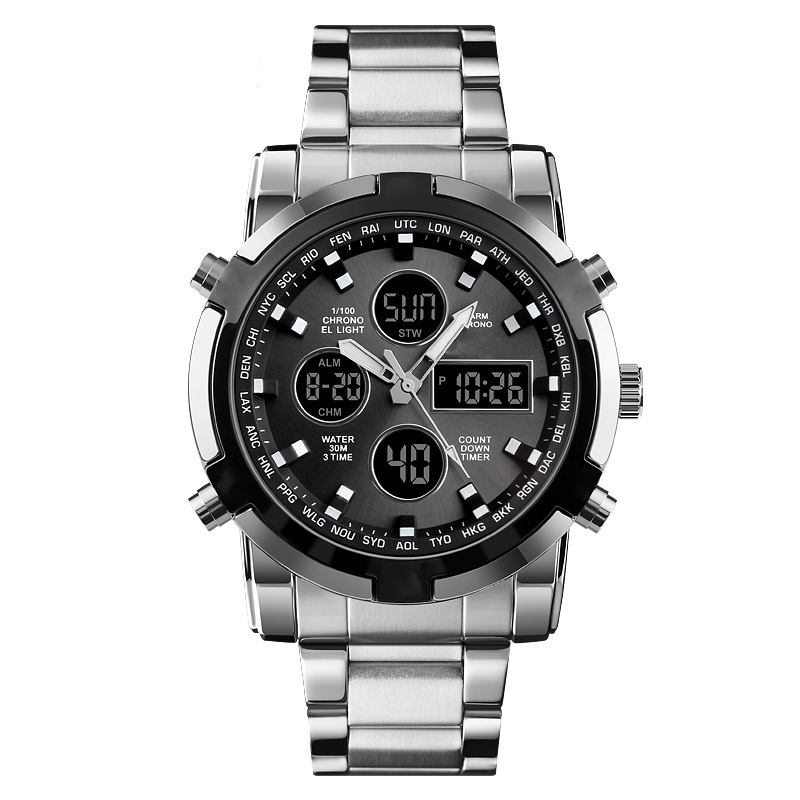 ⌚✨ 50% RABATT! Wasserdichte Militäruhr für Herren – Analog-Digital, Edelstahl & stoßfest 🛡️