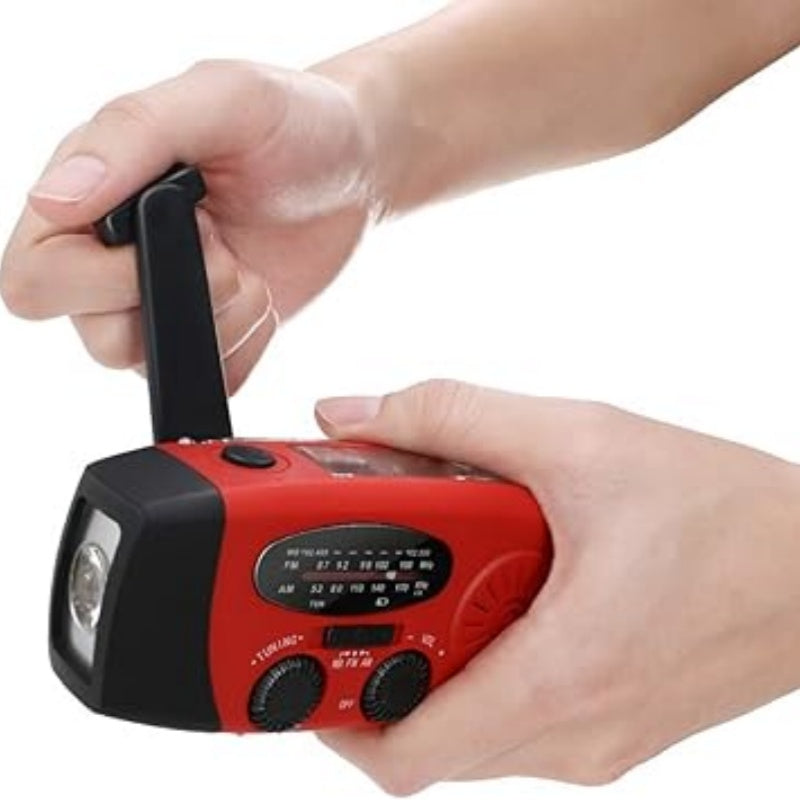 📻 50 % Rabatt ! Solar-Kurbelradio für Notfall & Outdoor – Nie ohne Strom und Empfang! 🔦 Solar & Handkurbel, helle LED-Taschenlampe, USB-Notladung 🔋