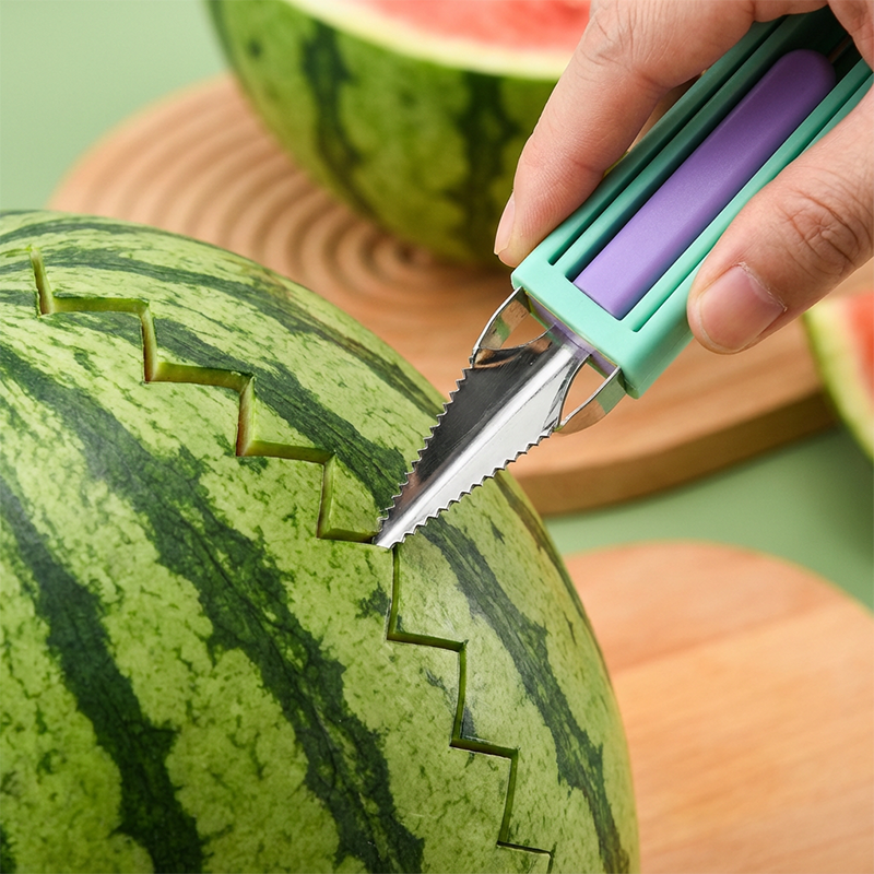 💥Multifunktionales Löffelset für Fruchtmelonenbällchen（Lebensmittelechtes Material unbedenklich）