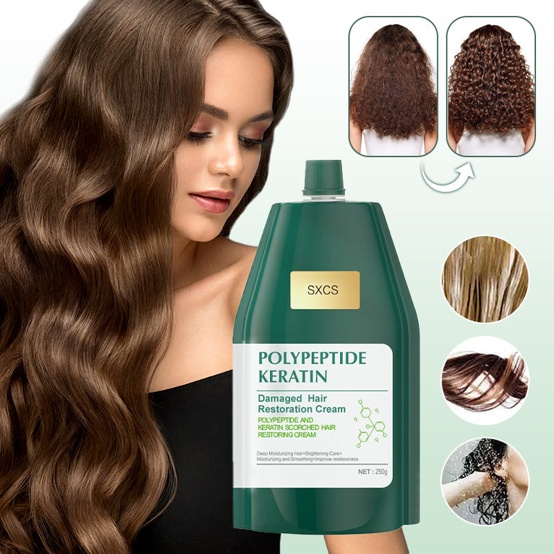⏳Limited-time 50% off⏰Polypeptide Keratin Hydrating Smoothing Hair Damage Repair Cream🥇