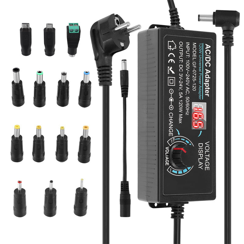🔌 50% RABATT! ⚡ Universelles Netzteil – 3V–24V, 3A & einstellbar ✨