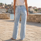 👖🔥 SOLANGE VORRAT REICHT – 60% RABATT! High-Waist Jeans mit weitem Bein und ausgefranstem Saum – Lässiger 90er-Jahre-Vintage-Look ✨