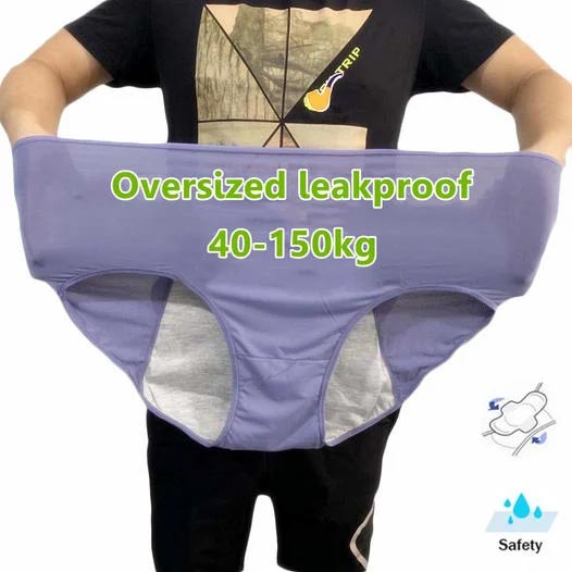 🎉LETZTER TAG DES AUSVERKAUFS – 60 % RABATT✨️Auslaufsichere Periodenunterschwäsche in Übergröße mit hoher Taille