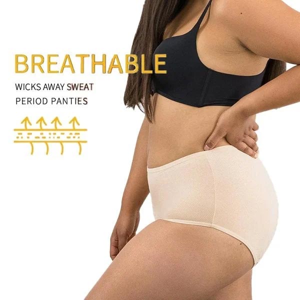 🎉LETZTER TAG DES AUSVERKAUFS – 60 % RABATT✨️Auslaufsichere Periodenunterschwäsche in Übergröße mit hoher Taille