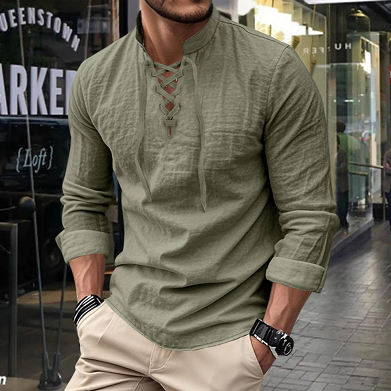 👔🔥 SOLANGE VORRAT REICHT – 50% RABATT! Herren einfarbiges Freizeithemd – Lässig, vielseitig & perfekt für Alltag & Reisen ✨