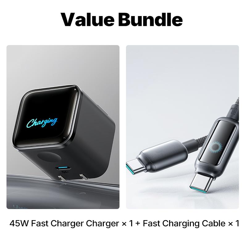 🔌⚡ 45W USB-C-Netzteil „SafeCharge Smart“ – Kompatibel mit iPhone & iPhone Pro Max (Fast Charge) – Sicher, intelligent & leistungsstark