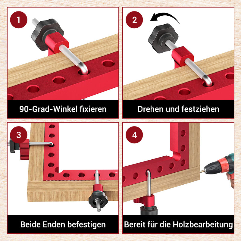 📐 50% RABATT! 🔩 90-Grad-Positionierung-Winkelspanner – Präzise Ausrichtung, Robuste Konstruktion & Vielseitig für Holzbearbeitung und DIY ⚙️