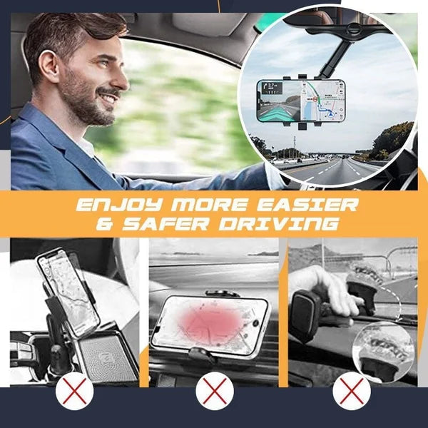 📱🔄 50% RABATT! Drehbarer & einziehbarer Autotelefonhalter – 360° Rotation, stabil & platzsparend – Perfekt für sichere Navigation & Einhandbedienung 🚗✨
