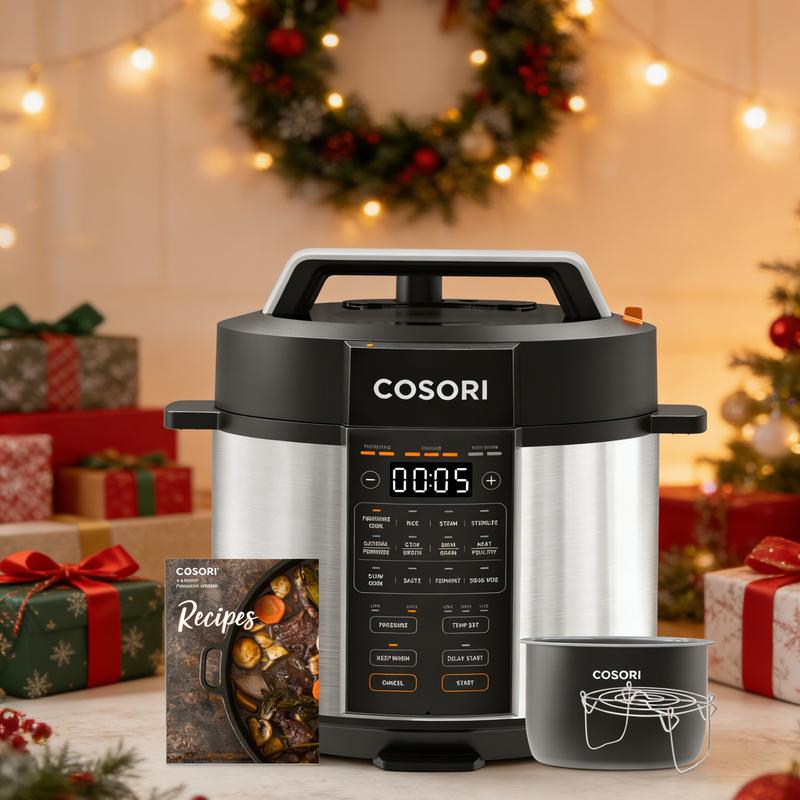🍲⚡ 50% RABATT! Schnellkochtopf Elektrisch, 6L, Digital, 9-in-1 Programme, Edelstahl, Schnell & Energiesparend, Ideal für Gesundes Kochen & Familien ✨