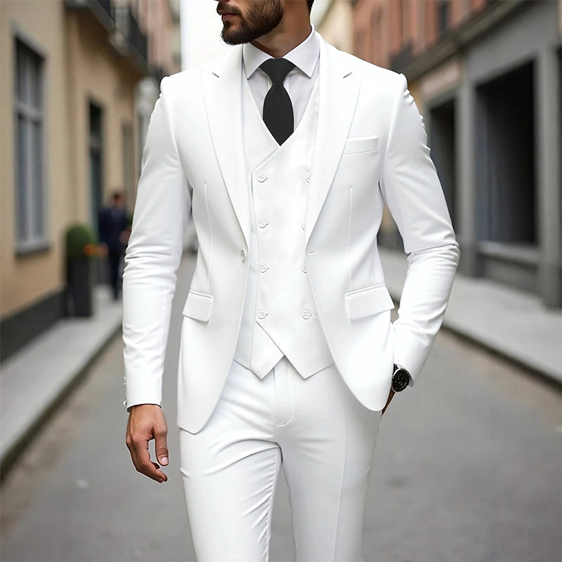 👔 JETZT 50 % RABATT! 🕴️ Slim-Fit Herren-Anzug, 3-teilig – Perfekte Passform, hochwertiger Stoff & ideal für formelle Anlässe 🤵