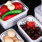 ✨50 % RABATT🍓✨ 3-teiliges Obstbehälter-Set – Herausnehmbares Sieb, auslaufsicher und stapelbar
