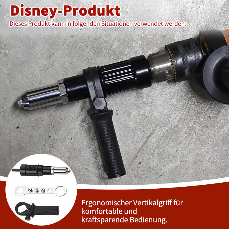 🛠️Professioneller elektrischer Nietpistolenadapter – Verwandeln Sie Ihre Bohrmaschine in ein Nietgerät