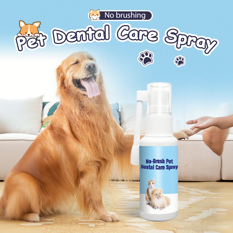 🐾✨ Zahnpflegespray für Haustiere – Ohne Bürste, ganz einfach & sanft! 😊🐶🐱🦷