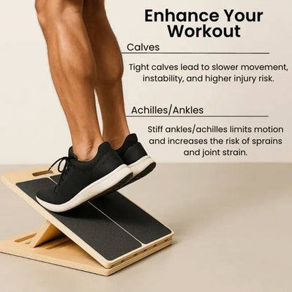 🔥 50% Rabatt! Einstellbare Holz-Schrägbank für Waden-Stretching