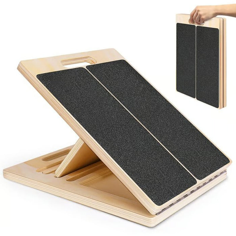 🔥 50% Rabatt! Einstellbare Holz-Schrägbank für Waden-Stretching